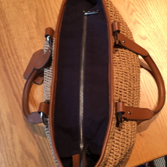 Ralph Lauren straw satchel - Picture 3 of 7
